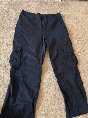 Abercrombie Navy Cargo Pants with Pockets
